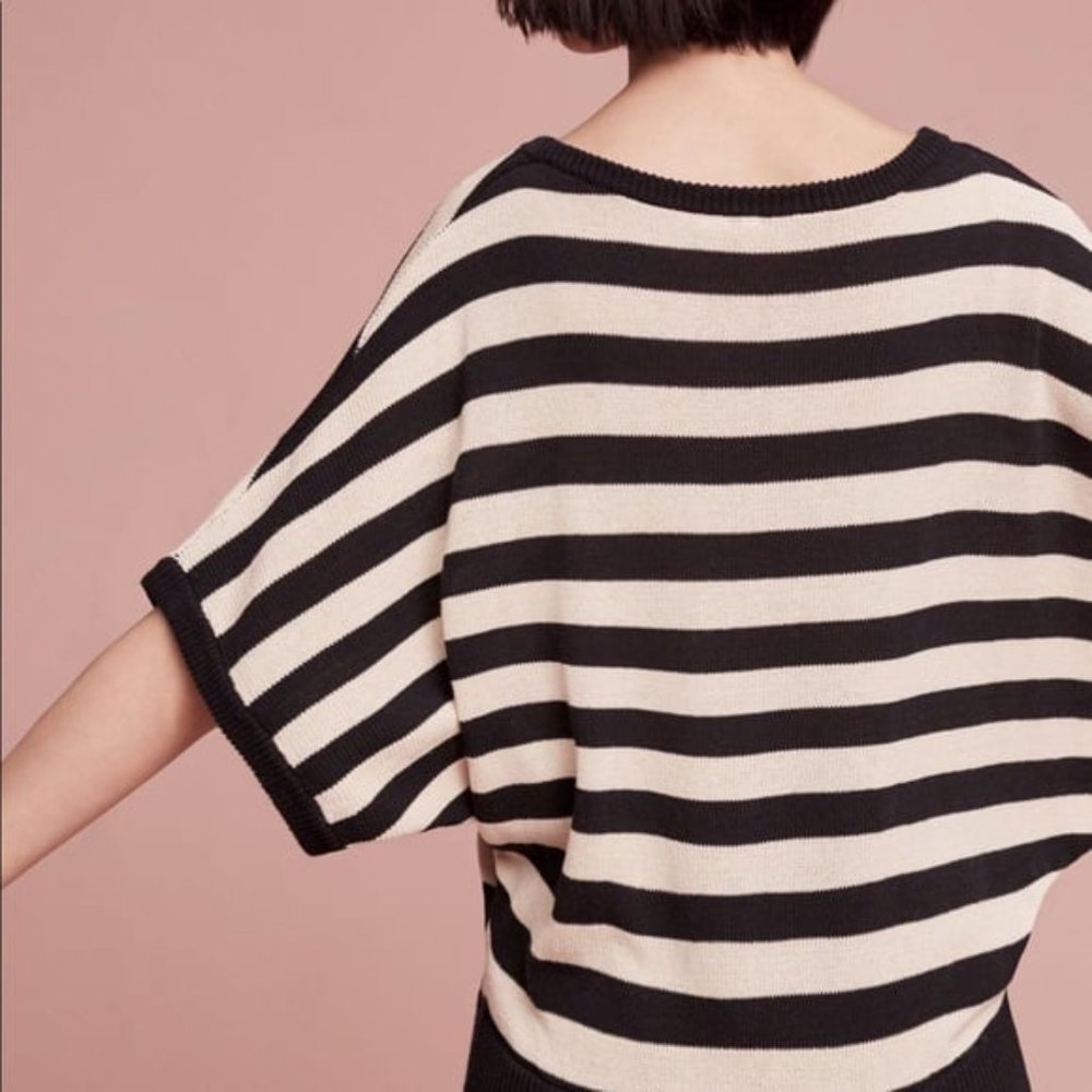 Anthropologie Moth Striped Dolman Sleeve Sweater